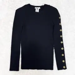 【ダブルスタンダードクロージング】近年☆リブニット金ボタン38ブラックのサムネイル