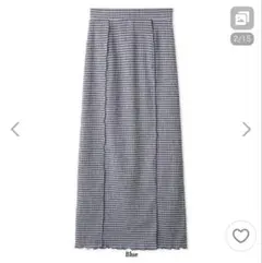 snidel スナイデス ロングタイトスカート ブルー