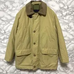 中綿コート コーデュロイ襟 コーデュロイ イタリア アウター レトロ 古着 M