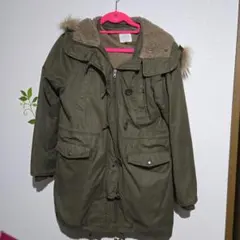 オリーブグリーン モッズコート Lサイズ