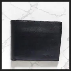 Giorgio Armani 2つ折り財布 レザー ブラックのサムネイル