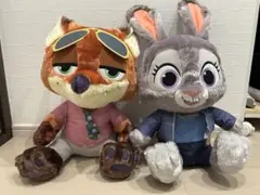 ズートピア２ スーパーラージぬいぐるみ ジュディ・ホップス ニック・ワイルド