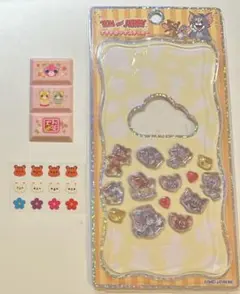 トムとジェリー シール プチドロップステッカーお茶犬タイルシール＋おまけ