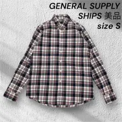 美品 GENERAL SUPPLY SHIPS シップス ボタンダウンシャツ S