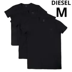 DIESEL ディーゼル パックTシャツ 3枚セット クルーネック ブラック M