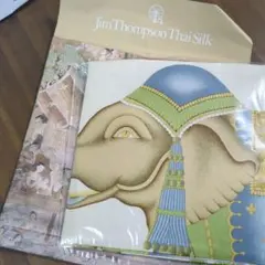 Jim Thompson シルクスカーフ 象デザイン