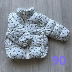 プティマイン　花柄中綿ジャケット　90cm