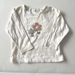 しまむら morinorinkle モリノリンクル ロンT 長袖 花柄 刺繍