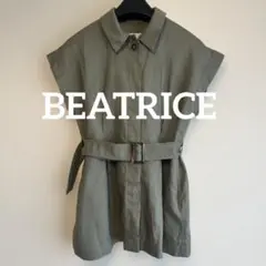 BEATRICE / フレンチスリーブシャツ(ベルト付き)オリーブカラーのサムネイル