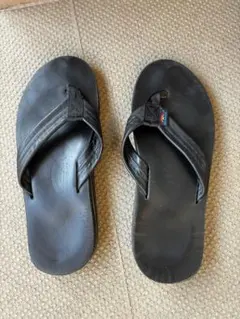 RAINBOW SANDALS レザーサンダル ブラック