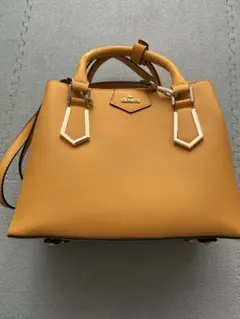 &chouette マスタード ハンドバッグ