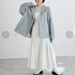 【美品】アダムエロペ　アダムエロペナイロンクロスティアードスカート