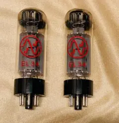 JJ EL34 真空管 マッチドペア 2本セット中古品 - メルカリ