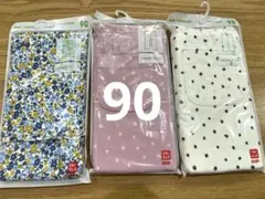 新品　ユニクロ　10分丈　レギンス　レギュラーフィット　3点セット90センチ