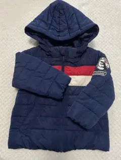 クレードスコープ　フード付き　ネイビー　ダウン　90cm