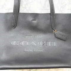美品 COACH コーチ キャメロン ペブルドレザー トートバッグ CC050