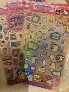 サンリオキャラクター ホログラムシール4シートセット