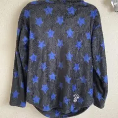 PEANUTS 星柄フリースパジャマ Lサイズ