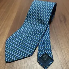 ダンヒル dunhill ネクタイ ブルー 青 総柄のサムネイル