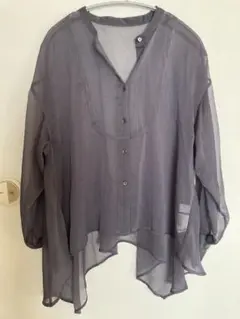 ★シースルーグレー長袖シャツ★