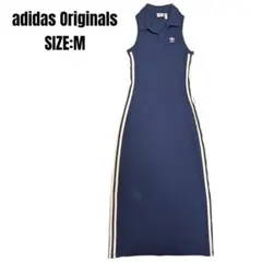 adidas アディダス オリジナルス リブワンピース Mサイズ ネイビー系のサムネイル