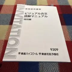 東進ハイスクール　ビジュアル古文　読解マニュアル　特別編