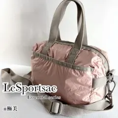 極美品 レスポートサック 2way エッセンシャル ショルダーバッグ ピンク