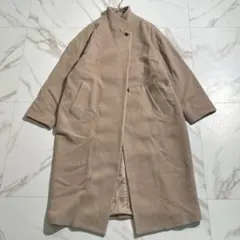 23AW✨ミズイロインド ウールブレンドスタンドカラーコート ウールモッサ 完売