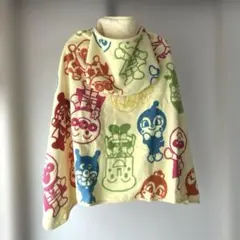 アンパンマン(o^^o)フード・スナップボタン付きタオル　子ども用　バスタオル