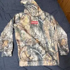 Supreme リアルツリー カモ ボックスロゴ パーカーSサイズ