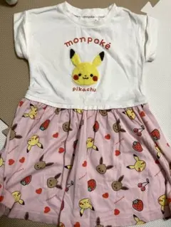 monpoké ピカチュウ ワンピース 100cm モンポケ