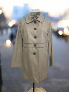 エニィスィス　シンプルジャケット ベージュ ボタン付きコート　襟　取り外し可能