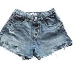 ZARA kids ダメージ デニム ショートパンツ 140cm