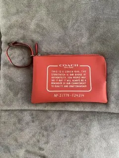 COACH レッド ポーチ