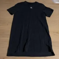 adidas ブラック 半袖 カットソーワンピース M