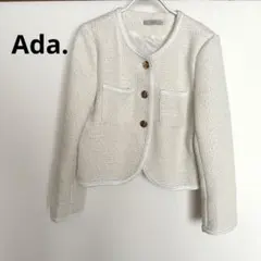 Ada.ツイードライク　金ボタンジャケット