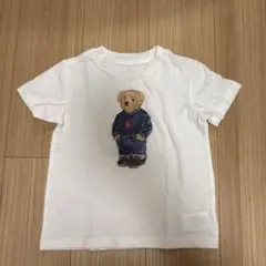 新品未使用　ラルフローレン　クマプリント ホワイト Tシャツ 100cm