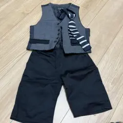COMME CA フォーマルベストとショートパンツ100センチワイシャツ付