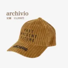 新品【archivio 】アルチビオ　メンズ　コーデュロイ キャップ　帽子