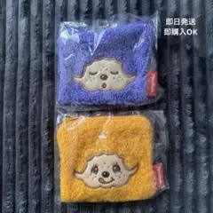 モンチッチもこもこスクエアポーチ　 カラフルバージョン