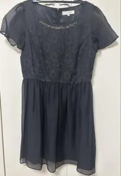 組曲 黒 半袖 ワンピース オケージョン　パーティードレス　サイズ3 値下げ可◎