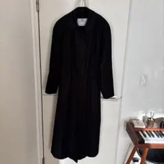 【高級】アクアスキュータム ステンカラーコート カナダ製 王室御用達 ブラック