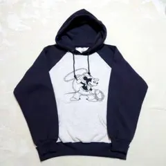 【最終値下げ】 新品 未使用 ミッキー 裏起毛 プルパーカー フーディ