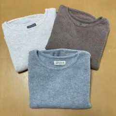 モンミミ　ワッフル　トップス　S