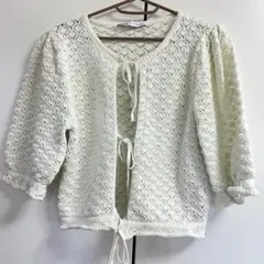 ZARA ホワイト カーディガン Mサイズ