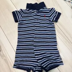 Ralph Lauren ストライプロンパース 70