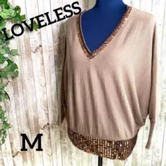 【LOVELESS】ラブレス ドルマンスリーブ M スパンコール 美品 三陽商会のサムネイル