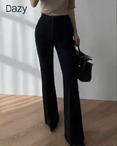 SHEINブラックフレアパンツ