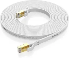 SUNGUY CAT8 フラットLANケーブル 3M 40Gbps