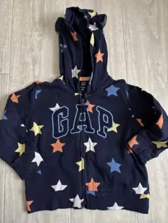 babyGAP 星柄 ジップアップパーカー 6-12ヶ月